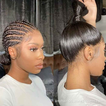 Wholesale Hd Full 360 Lace Frontal Wig For Black Women Raw Brazilian Virgin Human Hair Transparent Swiss Lace Front Wig Vendor